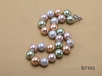 16mm multicolor round seashell pearl necklace