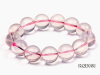 15.5mm Round Rose Quartz Beads Bracelet