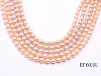 Wholesale 10x11mm White Rice-shaped Freshwater Pearl String