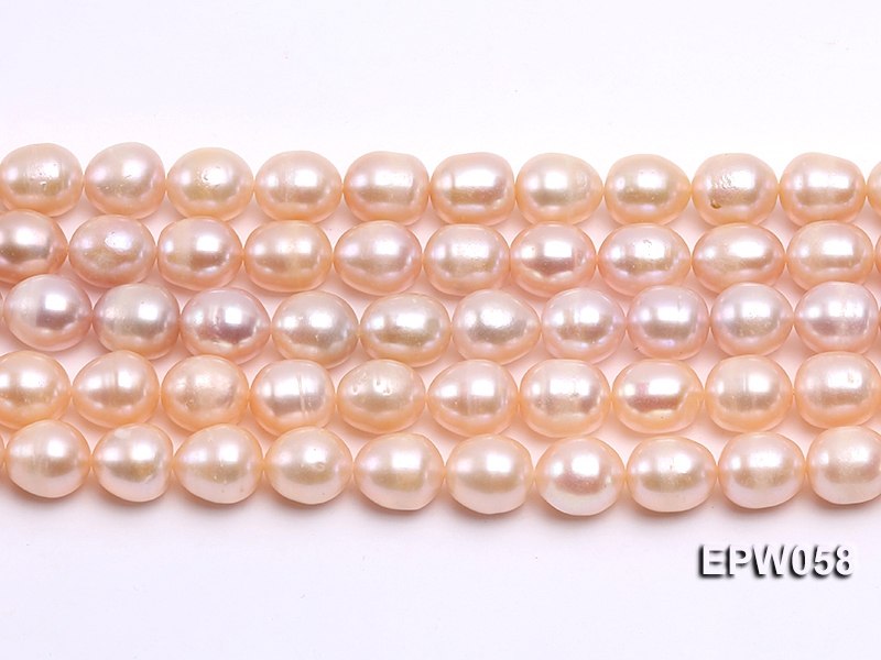 Wholesale 10x11mm White Rice-shaped Freshwater Pearl String