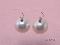 16mm white round the south seashell pearl earring