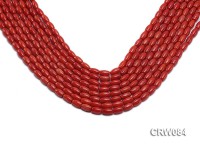 Wholesale 5x9mm Rice-shaped Red Coral Beads Loose String
