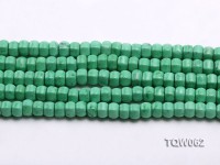 Wholesale 6.5×9.5mm Wheel-shaped Green Turquoise Beads String