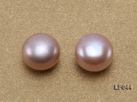 Wholesale Cards of  8.5-9mm Pink Flat Freshwater Pearls—33 Pairs