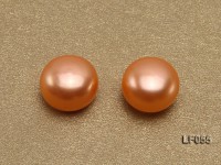 Wholesale Sheets of 8-8.5mm Orange Flat Pearls—33 Pairs