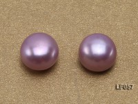 Wholesale Cards of 10-10.5mm Pink Flat Pearls—33 Pairs
