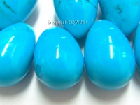 Wholesale 22x35mm Drop-shaped Blue Turquoise Beads String