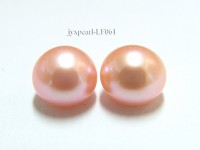 Wholesale Cards of AA-grade 9-9.5mm Pink Flat Pearls—30 Pairs