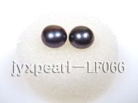 Wholesale Sheets of AA-grade 6.5-7mm Black Flat Pearls—56 Pairs