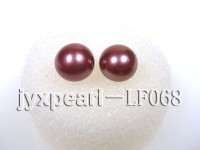 Wholesale Cards of 6-6.5mm Wine Red Flat Pearls—56 Pairs