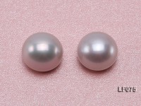 Wholesale Cards of AA-grade 11.5-12mm Classic White Flat Pearls—16 Pairs