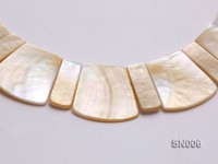 10×20-25x30mm White Shell Pieces Necklace