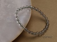 6mm Round Green Phantom Crystal Beads Elastic Bracelet