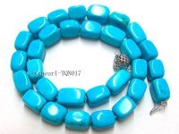 9x13mm blue rectangular turquoise Necklace