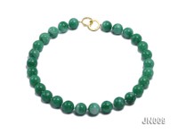 12mm Round Green Korean Jade Necklace