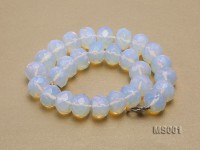 14x20mm Flat Opalescent Moonstone Beads Necklace
