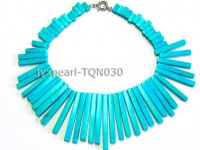 7×20-7x70mm blue Rectangular Turquoise Necklace
