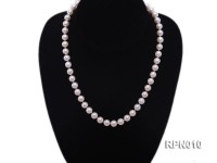 Classic 8-8.5mm White Round Cultured Freshwater Pearl Necklace
