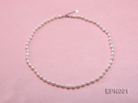 5-6mm Classic White Elliptical Pearl Necklace