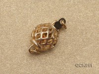 10mm Single-strand Lantern-shaped Gilded Clasp