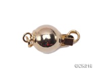8mm Single-strand Gilded Ball Clasp