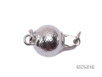 8mm Single-strand Frosted Gilded Ball Clasp