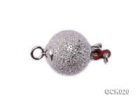 10mm Single-strand Frosted Gilded Ball Clasp