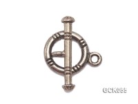 12x20mm Single-strand Gilded Toggle Clasp