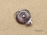 9mm Single-strand Rhinestone-inlaid White Gilded Clasp