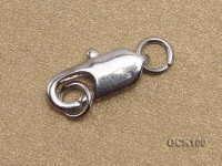 5x14mm Single-strand White Gilded Lobster Clasp