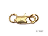 5x14mm Single-strand Golden Gilded Lobster Clasp