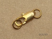 5x14mm Single-strand Golden Gilded Lobster Clasp