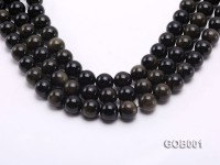 Wholesale High-quality 14mm Round Obsidian String