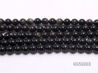 Wholesale High-quality 10mm Round Obsidian String