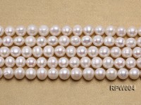 Wholesale Nice-quality 9.5-11.5mm White Round Freshwater Pearl String