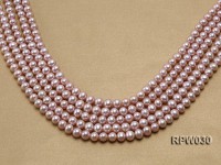 Wholesale 8-9mm Natural Lavender Round Freshwater Pearl String