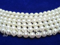 High-quality 7-7.5mm White Round Seawater Pearl