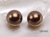 Wholesale 14mm Round Black Seashell Pearl Bead