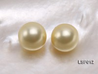 Wholesale 10mm Round Yellow Seashell Pearl Bead