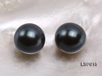 Wholesale 14mm Black Round Seashell Pearl String