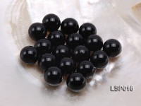 Wholesale 14mm Black Round Seashell Pearl Bead