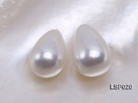 Wholesale 8×12.7mm Teardrop white Loose Seashell Pearl