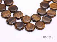 Wholesale 30mm Round Tigereye Pieces Strings