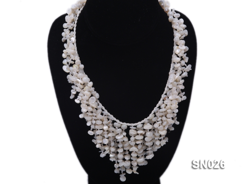 5-8mm White Shell Necklace