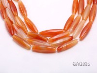 wholesale 12x40mm red oval shape agate strings