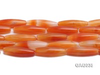 wholesale 12x40mm red oval shape agate strings