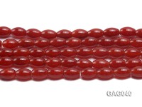 wholesale 8x12mm red oval shape agate strings