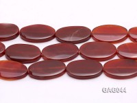 wholesale 20x35mm red oval agate strings