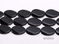 wholesale 30x40mm black oval agate strings