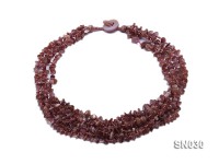 Eight-strand Pink Shell Necklace